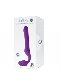 Лиловый безремневой страпон Queens M - Adrien Lastic - купить с доставкой в Барнауле