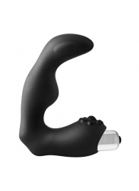 Черный вибромассажер простаты FantASStic Vibrating Prostate Massager - 11,3 см. - Dream Toys - в Барнауле купить с доставкой