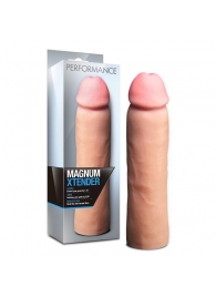 Телесная фаллическая насадка на пенис Magnum Xtender - 23 см. - Blush Novelties - в Барнауле купить с доставкой