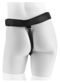 Страпон с телесной насадкой 7  Uncut with Strap on Harness - 18 см. - Pipedream - купить с доставкой в Барнауле