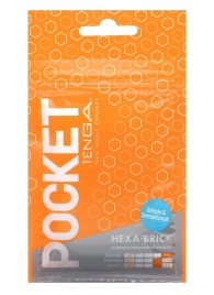 Карманный мастурбатор HEXA-BRICK - Tenga - в Барнауле купить с доставкой