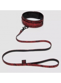 Стильный ошейник с поводком Reversible Faux Leather Collar and Lead - Fifty Shades of Grey - купить с доставкой в Барнауле