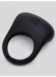 Черное эрекционное виброкольцо Sensation Rechargeable Vibrating Love Ring - Fifty Shades of Grey - в Барнауле купить с доставкой