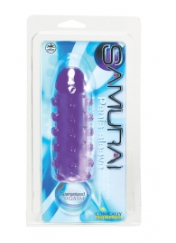 Закрытая фиолетовая насадка с пупырышками SAMURAI PENIS SLEEVE PURPLE - 14,5 см. - NMC - в Барнауле купить с доставкой