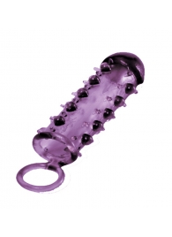 Закрытая фиолетовая насадка с пупырышками SAMURAI PENIS SLEEVE PURPLE - 14,5 см. - NMC - в Барнауле купить с доставкой