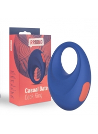 Синее эрекционное кольцо RRRING Casual Date Cock Ring - FeelzToys - в Барнауле купить с доставкой