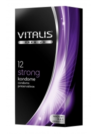 Презервативы с утолщённой стенкой VITALIS PREMIUM strong - 12 шт. - Vitalis - купить с доставкой в Барнауле