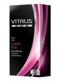 Ультратонкие презервативы VITALIS PREMIUM super thin - 12 шт. - Vitalis - купить с доставкой в Барнауле