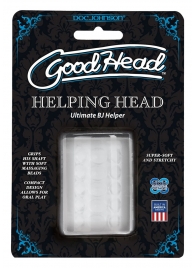 Прозрачный мастурбатор HELPING HEAD - Doc Johnson - в Барнауле купить с доставкой