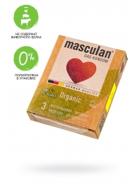 Экологически чистые презервативы Masculan Organic - 3 шт. - Masculan - купить с доставкой в Барнауле