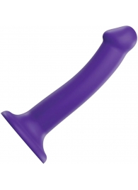 Фиолетовый фаллоимитатор-насадка Strap-On-Me Dildo Dual Density size M - 18 см. - Strap-on-me - купить с доставкой в Барнауле