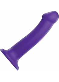 Фиолетовый фаллоимитатор-насадка Strap-On-Me Dildo Dual Density size L - 19 см. - Strap-on-me - купить с доставкой в Барнауле