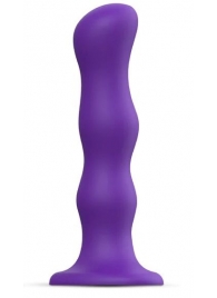 Фиолетовая насадка Strap-On-Me Dildo Geisha Balls size M - Strap-on-me - купить с доставкой в Барнауле