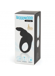 Черное эрекционное виброкольцо Happy Rabbit Rechargeable Rabbit Cock Ring - Happy Rabbit - в Барнауле купить с доставкой