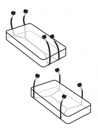 Фиксаторы для кровати WRAPAROUND MATTRESS RESTRAIN - Pipedream - купить с доставкой в Барнауле