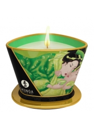 Массажная свеча Exotic Green Tea с ароматом зелёного чая - 170 мл. - Shunga - купить с доставкой в Барнауле