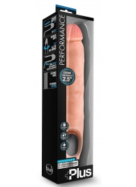 Телесная насадка-удлинитель 11.5 Inch Silicone Cock Sheath Penis Extender - 29,2 см. - Blush Novelties - в Барнауле купить с доставкой