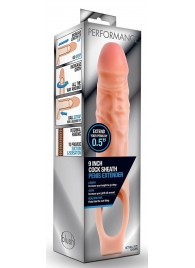 Телесная насадка на пенис 9 Inch Cock Sheath Extender - 22,2 см. - Blush Novelties - в Барнауле купить с доставкой