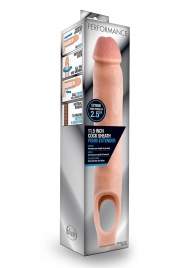 Телесная насадка на пенис 11.5 Inch Cock Sheath Penis Extender - 29,2 см. - Blush Novelties - в Барнауле купить с доставкой