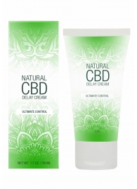 Крем-пролонгатор Natural CBD Delay Cream - 50 мл. - Shots Media BV - купить с доставкой в Барнауле