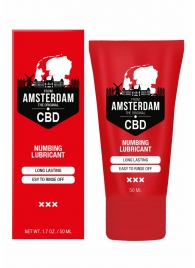 Пролонгирующий лубрикант Numbing CBD from Amsterdam - 50 мл. - Shots Media BV - купить с доставкой в Барнауле