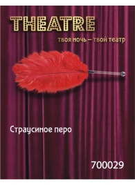 Красное страусовое пёрышко - ToyFa - купить с доставкой в Барнауле