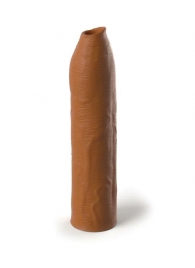 Кофейная насадка-удлинитель Uncut Silicone Penis Enhancer - 17,8 см. - Pipedream - в Барнауле купить с доставкой