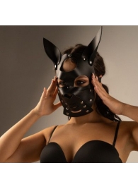 Черная маска  Собака  с ушками - Crazy Handmade - купить с доставкой в Барнауле