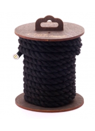 Черная хлопковая веревка для бондажа на катушке - 5 м. - Crazy Handmade - купить с доставкой в Барнауле