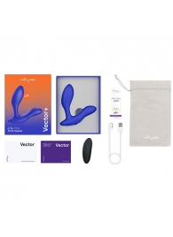 Синий анальный вибратор We-Vibe Vector+ - We-vibe - в Барнауле купить с доставкой