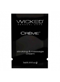 Крем для массажа и мастурбации Wicked Stroking and Massage Creme - 3 мл. - Wicked - купить с доставкой в Барнауле