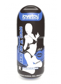 Мастурбатор-ротик с вибрацией Sex In A Can Mouth Lotus Tunnel - Lovetoy - в Барнауле купить с доставкой