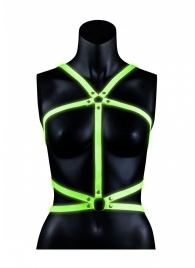 Портупея Body Harness с неоновым эффектом - размер L-XL - Shots Media BV - купить с доставкой в Барнауле