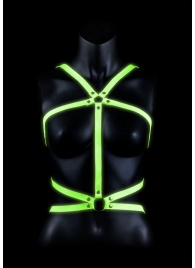 Портупея Body Harness с неоновым эффектом - размер L-XL - Shots Media BV - купить с доставкой в Барнауле