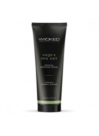 Массажный легкий крем WICKED Sage plus Sea Salt - 120 мл. - Wicked - купить с доставкой в Барнауле