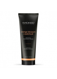 Массажный легкий крем WICKED Orange Blossom plus Patchouli - 120 мл. - Wicked - купить с доставкой в Барнауле