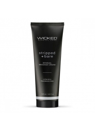 Массажный легкий крем WICKED Stripped plus Bare - 120 мл. - Wicked - купить с доставкой в Барнауле