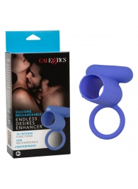 Синее эрекционное виброкольцо Silicone Rechargeable Endless Desires Enhancer - California Exotic Novelties - в Барнауле купить с доставкой