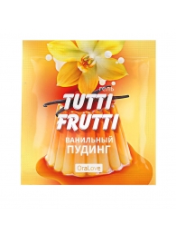 Пробник гель-смазки Tutti-frutti со вкусом ванильного пудинга - 4 гр. - Биоритм - купить с доставкой в Барнауле