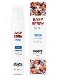 Возбуждающий гель Raspberry Mint с ароматом малины и мяты - 15 мл. - Exsens - купить с доставкой в Барнауле