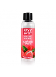 Массажное масло Sexy Sweet Nectar Lychee с феромонами и ароматом личи - 75 мл. - Биоритм - купить с доставкой в Барнауле