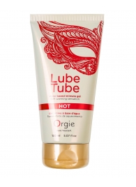 Интимный гель на водной основе Lube Tube Hot с разогревающим эффектом - 150 мл. - ORGIE - купить с доставкой в Барнауле