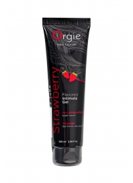 Интимный гель на водной основе Lube Tube Strawberry с клубничным вкусом - 100 мл. - ORGIE - купить с доставкой в Барнауле