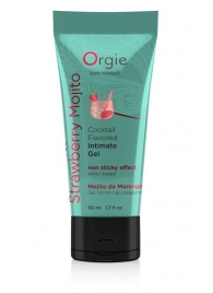 Съедобный интимный гель Orgie Lube Tube Cocktail Strawberry Mojito - 50 мл. - ORGIE - купить с доставкой в Барнауле