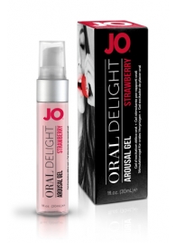 Клубничный лубрикант для оральных ласк Oral Delight Strawberry Sensation - 30 мл. - System JO - купить с доставкой в Барнауле