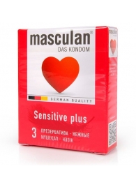 Презервативы Masculan Sensitive plus - 3 шт. - Masculan - купить с доставкой в Барнауле