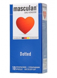 Презервативы с пупырышками Masculan Dotted - 10 шт. - Masculan - купить с доставкой в Барнауле