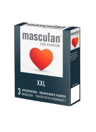 Презервативы увеличенного размера Masculan XXL - 3 шт. - Masculan - купить с доставкой в Барнауле