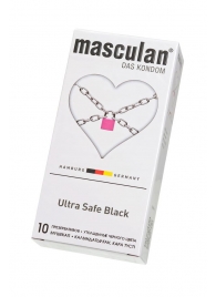 Ультрапрочные презервативы Masculan Ultra Safe Black - 10 шт. - Masculan - купить с доставкой в Барнауле