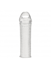 Текстурированная насадка на пенис Clear Textured Penis Enhancing Sleeve Extension - 16,5 см. - BlueLine - в Барнауле купить с доставкой